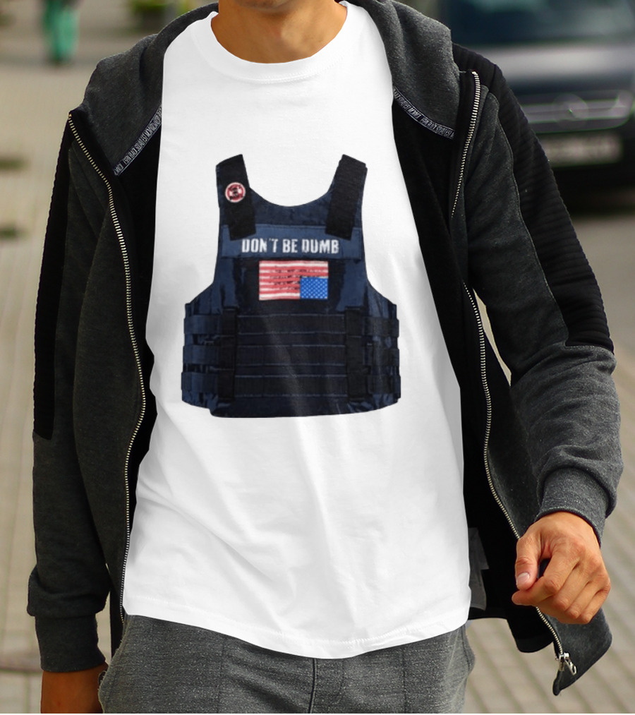Original A$AP Rocky Don't Be Dumb Tour Tactical Vest With Patch T-Shirt