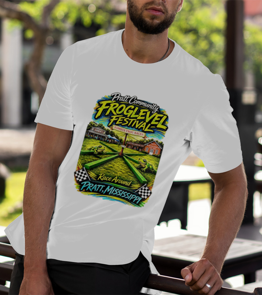 Pratt Community Froglevel Festival Famous Frog Races Race Around Pratt Mississippi T-Shirt
