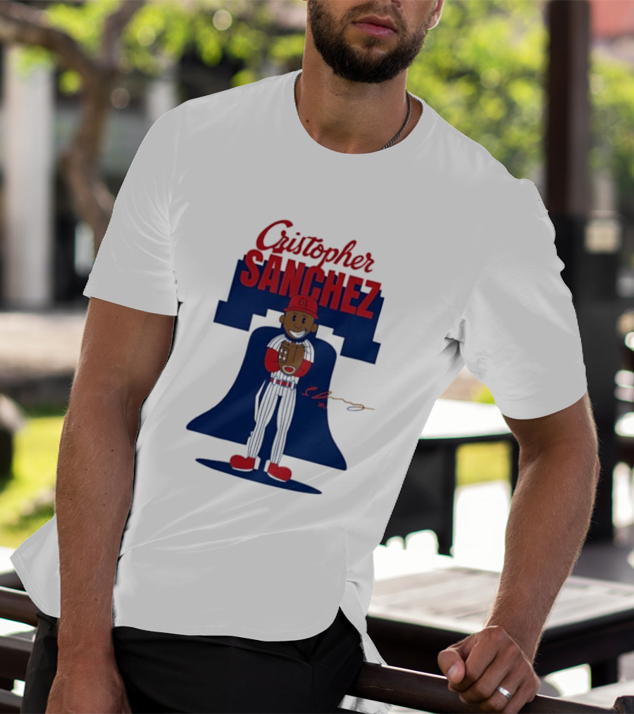 Cristopher Sanchez Philadelphia Phillies MLB Player Number 61 T-Shirt