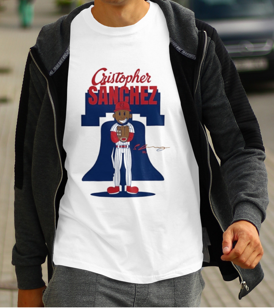 Cristopher Sanchez Philadelphia Phillies MLB Player Number 61 T-Shirt