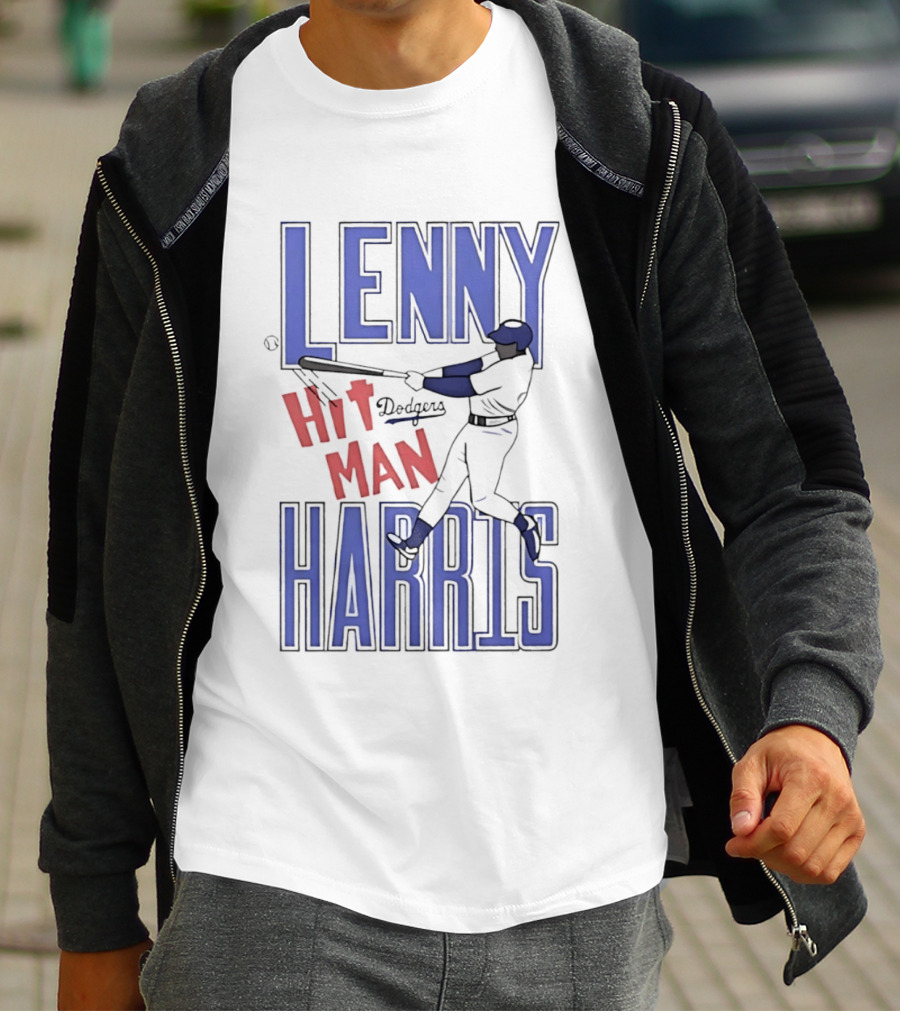 Lenny Harris Dodgers Hit Man Darryl Strawberry T-Shirt
