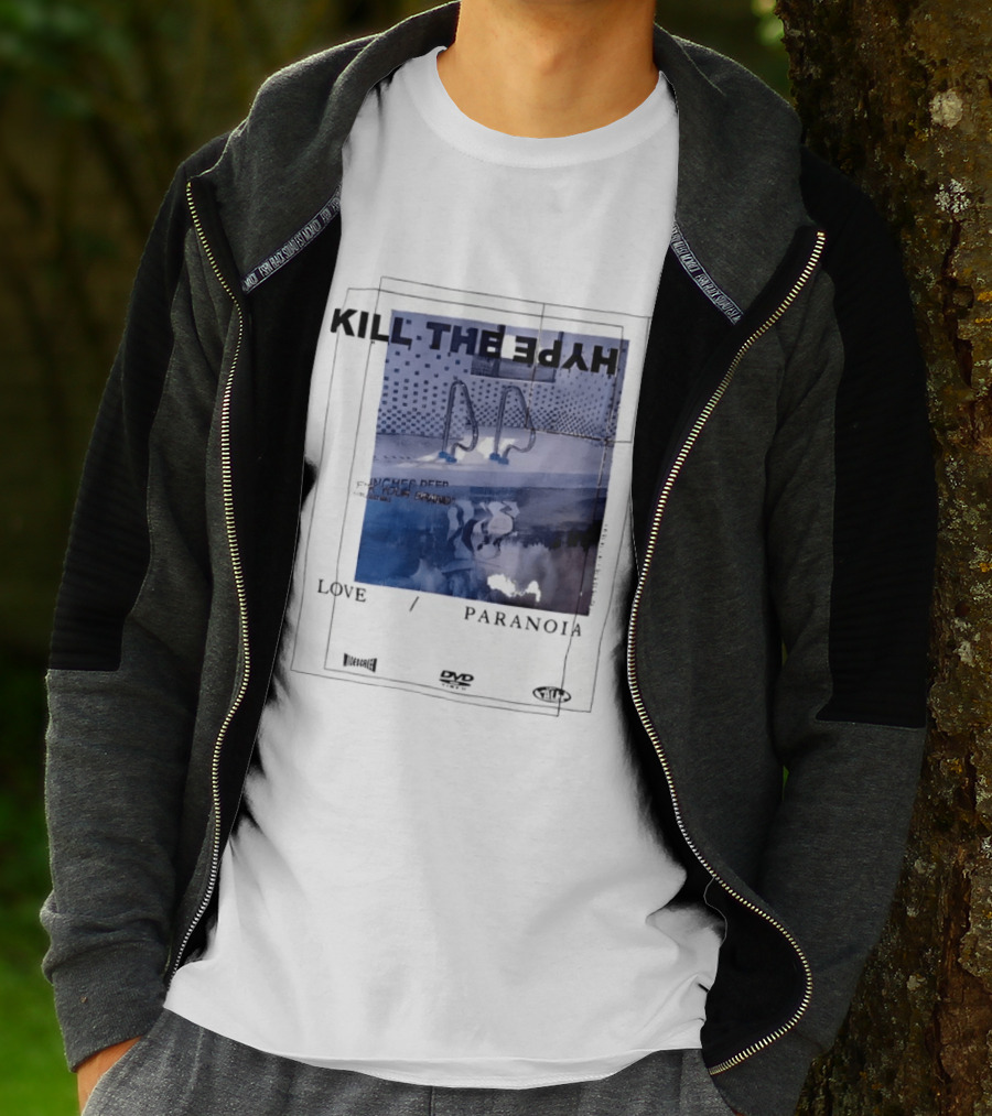 Kill The Hype Love Paranoia Pool Reflection Aesthetic DVD Vague New Mag T-Shirt