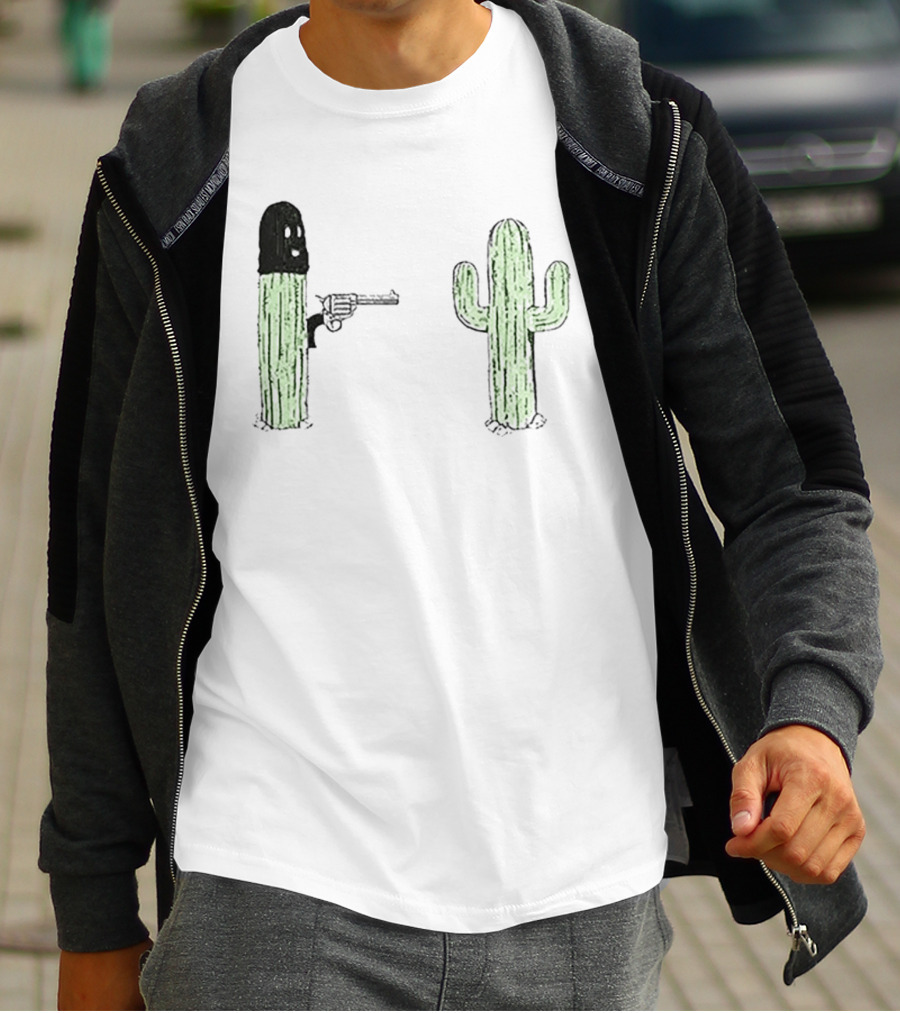 Phil Miller The Last Man On Earth Stick'em Up Cactus Duel T-Shirt