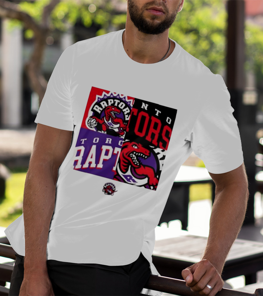 Toronto Raptors NBA Block Team Logo Graphic Raptors Basketball T-Shirt