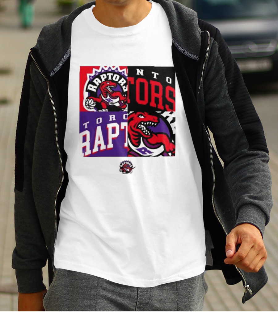 Toronto Raptors NBA Block Team Logo Graphic Raptors Basketball T-Shirt