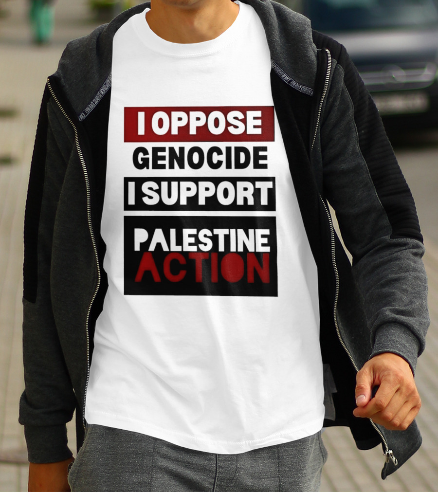I Oppose Genocide I Support Palestine Action T-Shirt