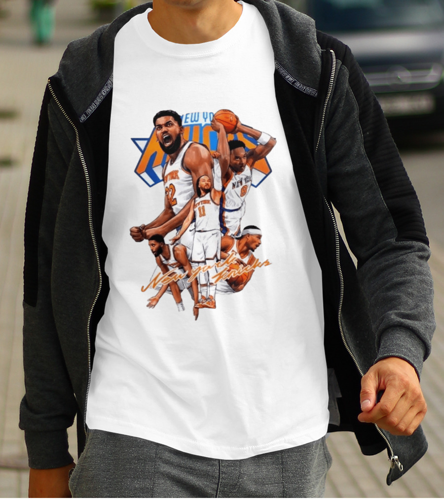 New York Knicks Jalen Brunson Julius Randle RJ Barrett Josh Hart Donte DiVincenzo NBA T-Shirt
