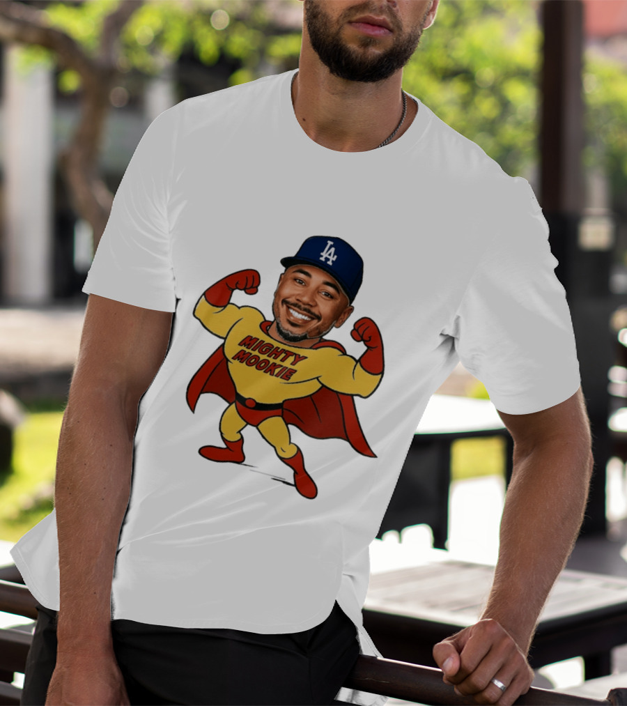 Mookie Betts Los Angeles Dodgers Mighty Mookie Superman T-Shirt