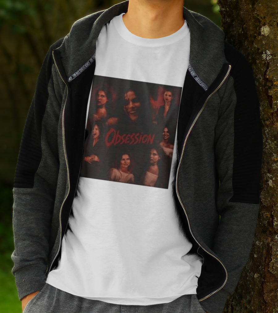 Obsession Nikki Multiple Expressions Dark Red Portraits T-Shirt