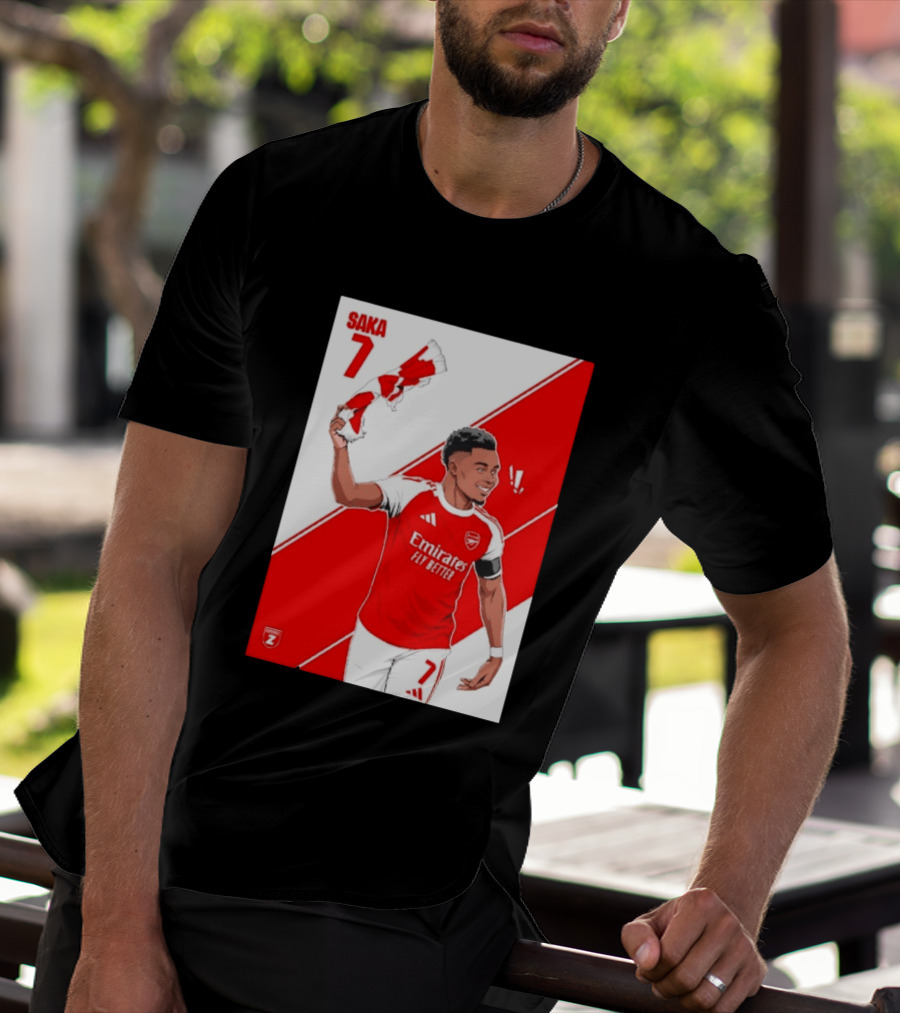 Arsenal F.C. Bukayo Saka 7 Starboy Emirates Fly Better T-Shirt