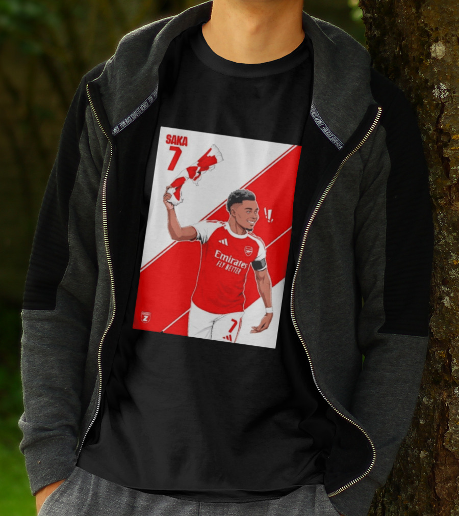 Arsenal F.C. Bukayo Saka 7 Starboy Emirates Fly Better T-Shirt