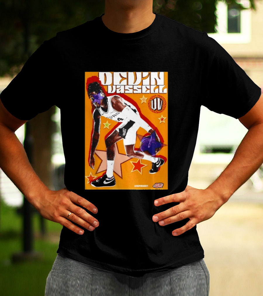 Devin Vassell San Antonio Spurs Basketball Star Orange T-Shirt