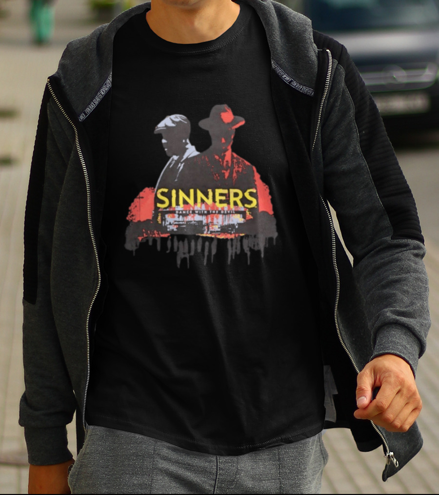 Sinners Dance With The Devil Film Noir Crime Drama T-Shirt