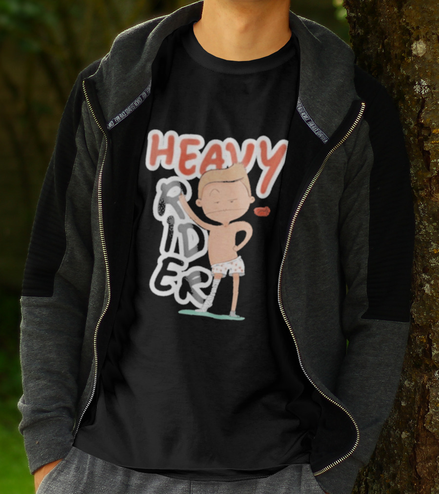 Srinivas Ganesh Heavy Rider Cartoon Character Comical Pose T-Shirt
