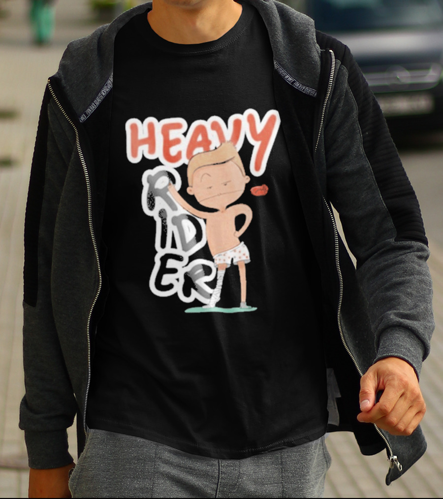 Srinivas Ganesh Heavy Rider Cartoon Character Comical Pose T-Shirt