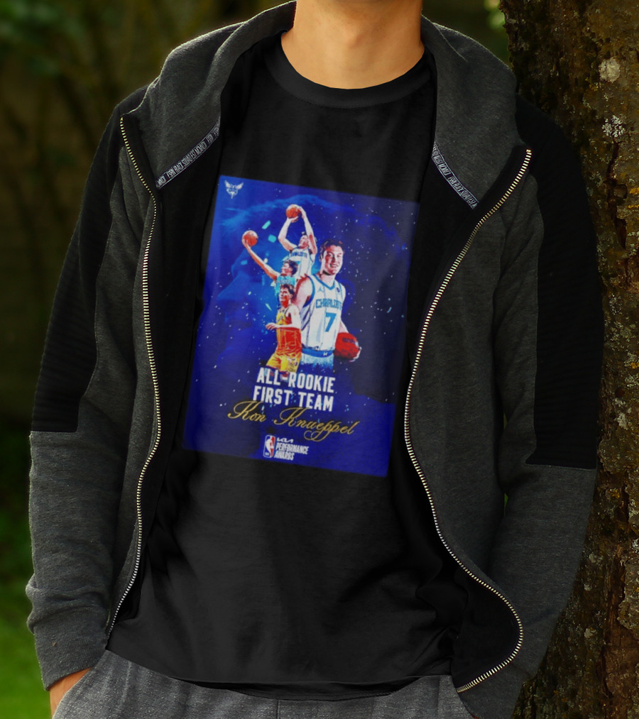 Kon Knueppel Charlotte Hornets All Rookie First Team NBA Performance Awards T-Shirt