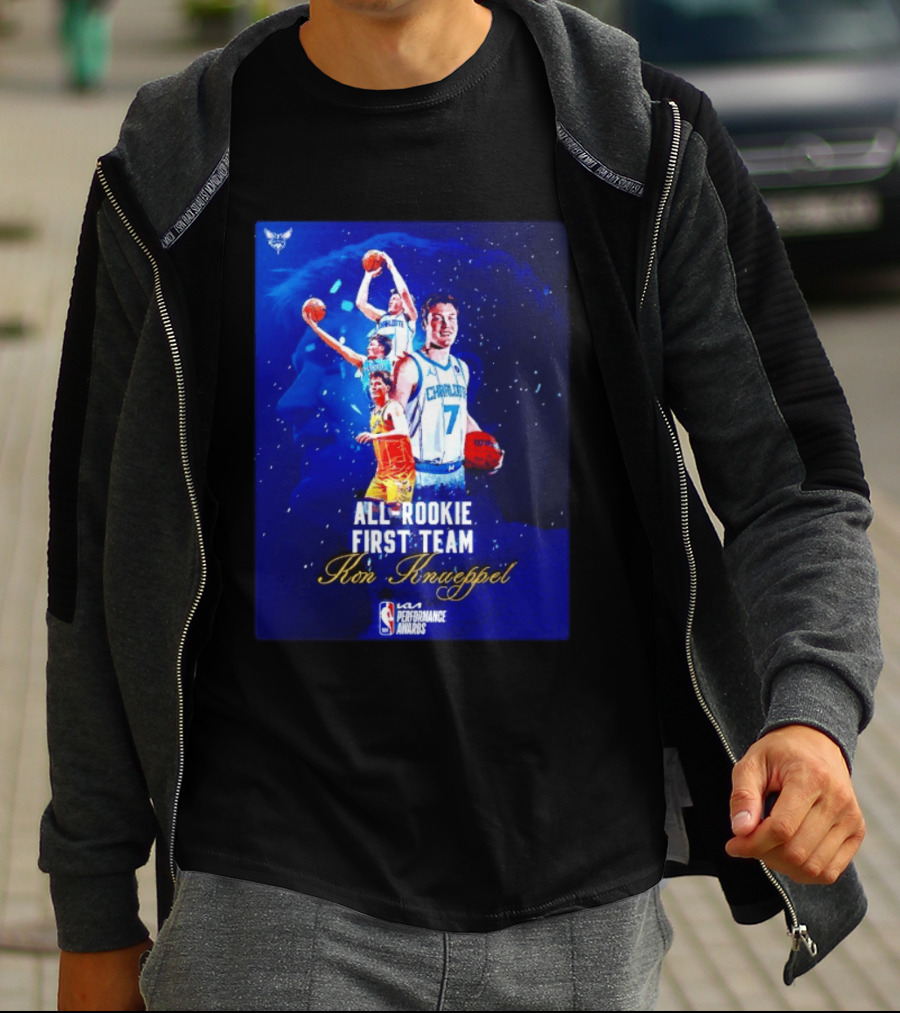 Kon Knueppel Charlotte Hornets All Rookie First Team NBA Performance Awards T-Shirt
