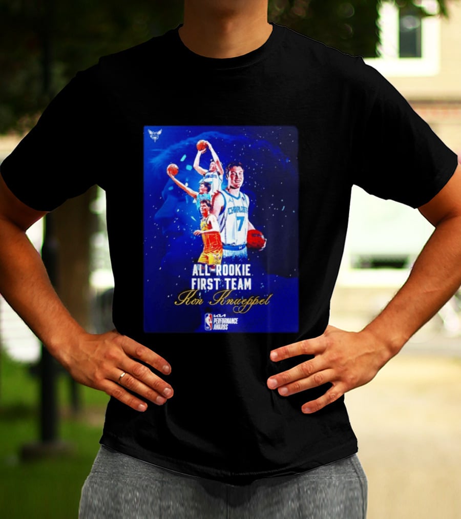 Kon Knueppel Charlotte Hornets All Rookie First Team NBA Performance Awards T-Shirt
