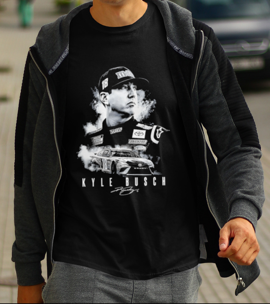 Kyle Busch 1985 2026 Forever Rowdy Racing Champion T-Shirt