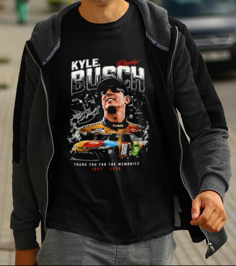 Kyle Busch 1985 2026 Thank You For The Memories Racing Legend T-Shirt