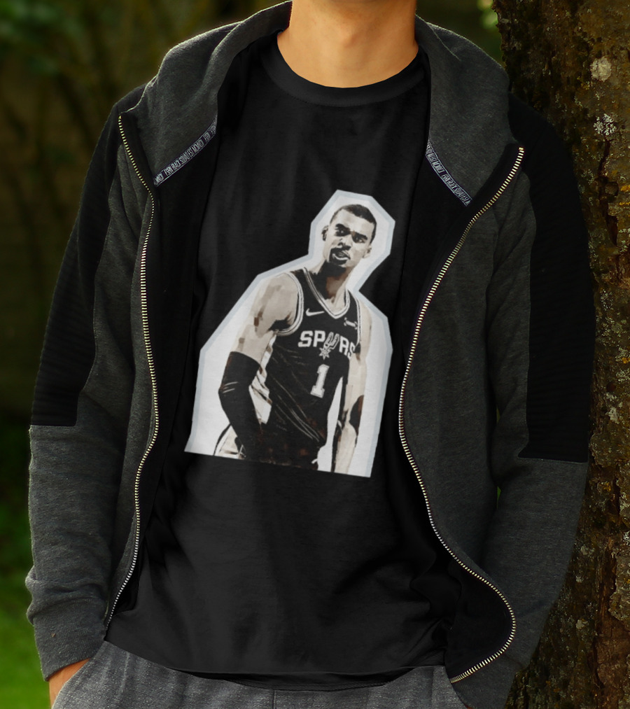 Victor Wembanyama Spurs Number 1 Basketball Jersey T-Shirt