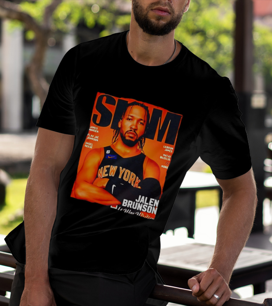Slam Magazine New York Jalen Brunson Basketball T-Shirt