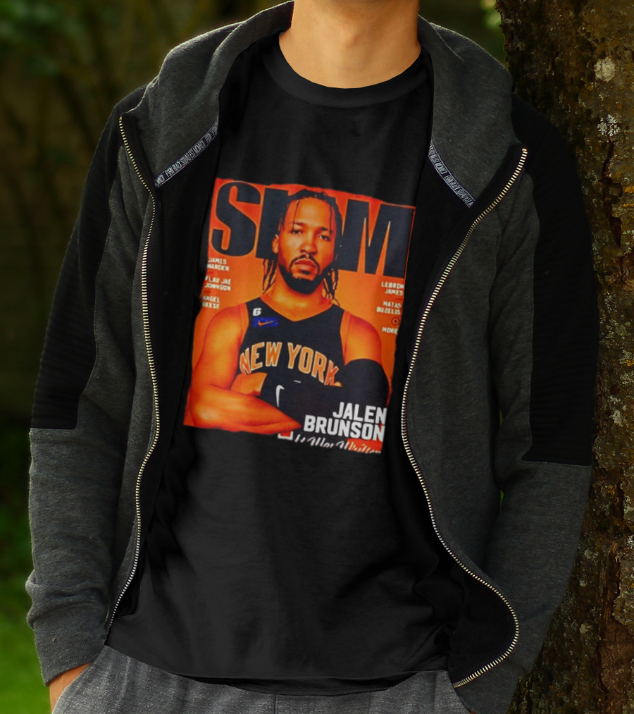 Slam Magazine New York Jalen Brunson Basketball T-Shirt