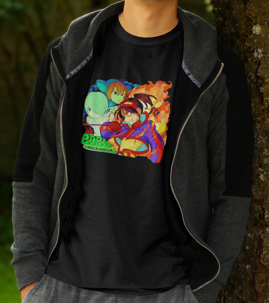 Snake Dragon 2020 Anime Group Denver Flaming Warrior T-Shirt