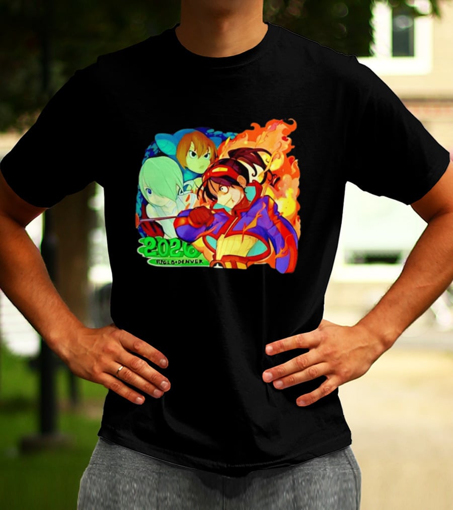 Snake Dragon 2020 Anime Group Denver Flaming Warrior T-Shirt