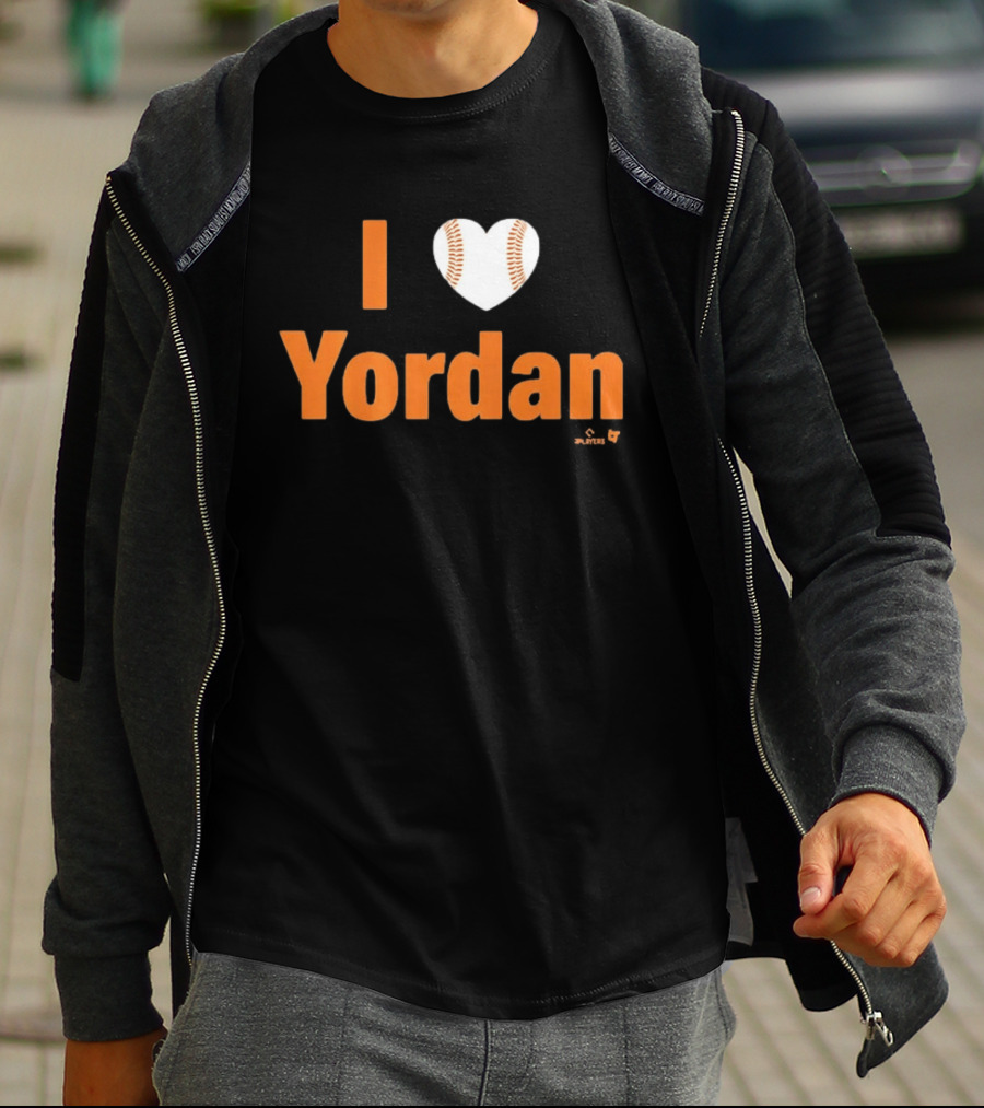 I Love Yordan Baseball Heartball T-Shirt