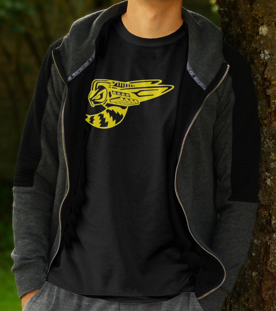 Supercharged Hornet Racing Style Yellow Black Hornet T-Shirt