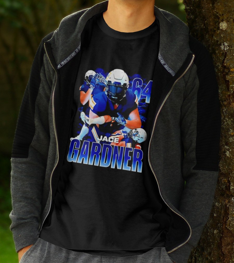 Jace Gardner 64 Football Lightning Sports T-Shirt