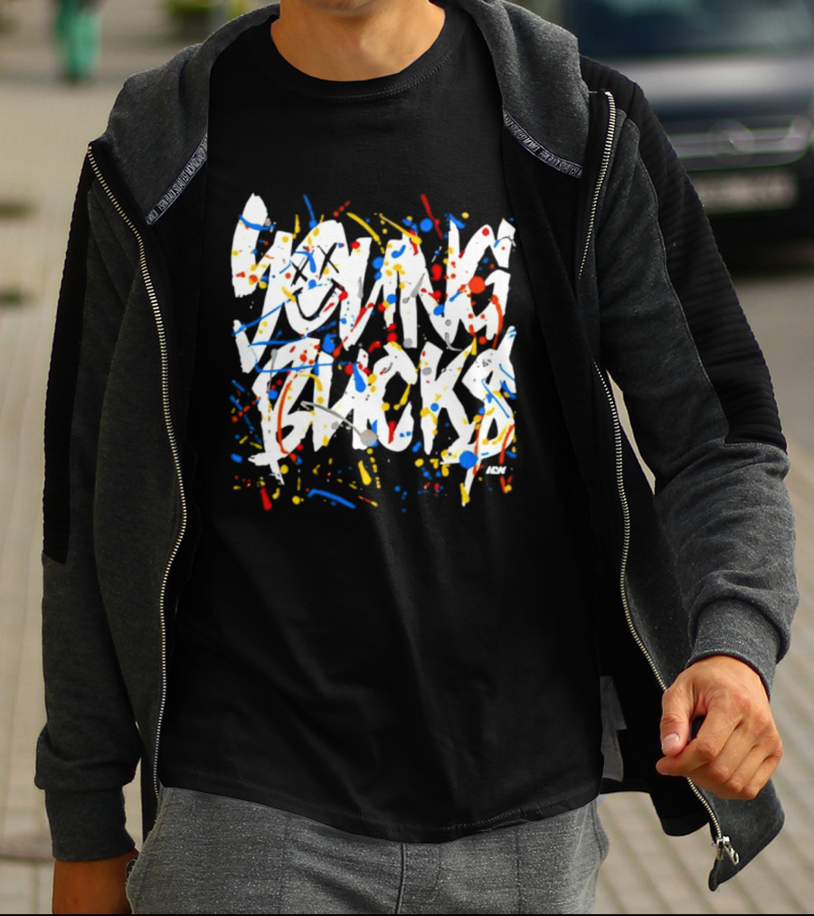 Young Bucks Colorful Splatter Street T-Shirt