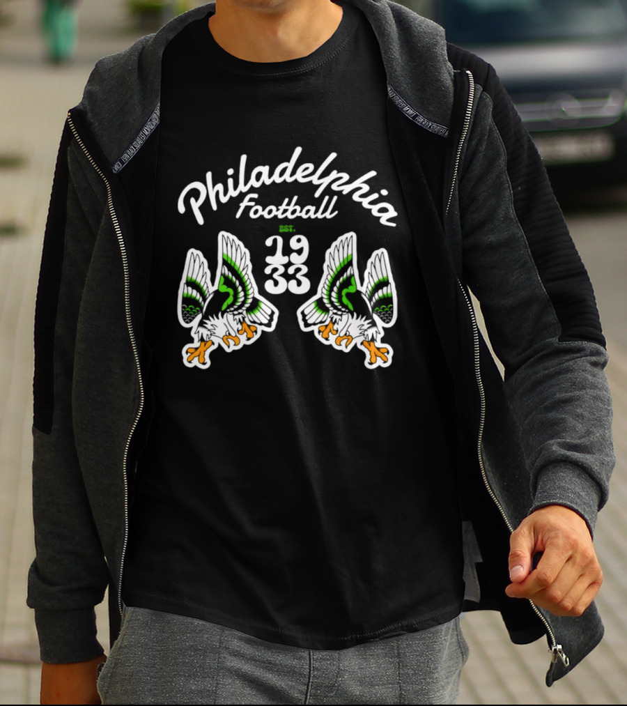 Philadelphia Eagles Football Est 1933 Twin Eagles T-Shirt