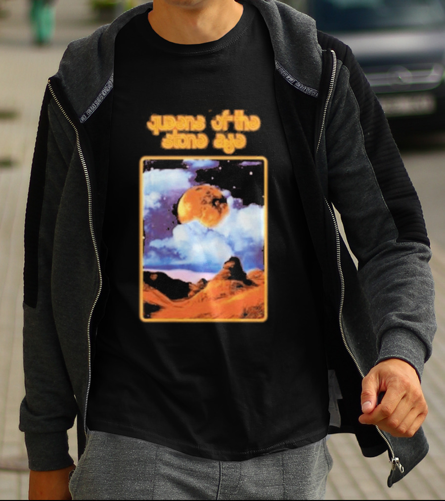 Queens Of The Stone Age Cosmic Moon Scene T-Shirt
