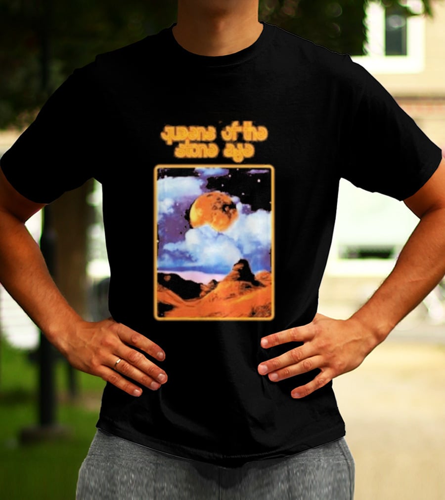 Queens Of The Stone Age Cosmic Moon Scene T-Shirt