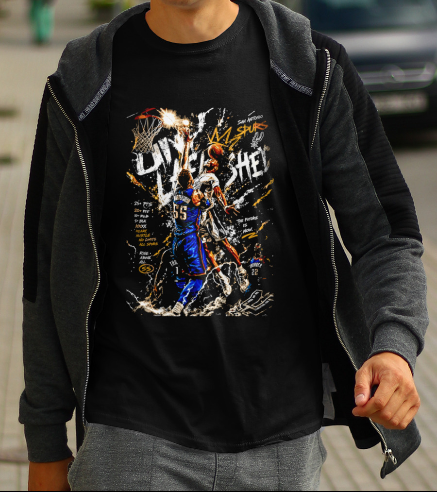San Antonio Spurs Vs OKC Thunder The Future Is Now Basketball Matchup Live Let Em Know T-Shirt