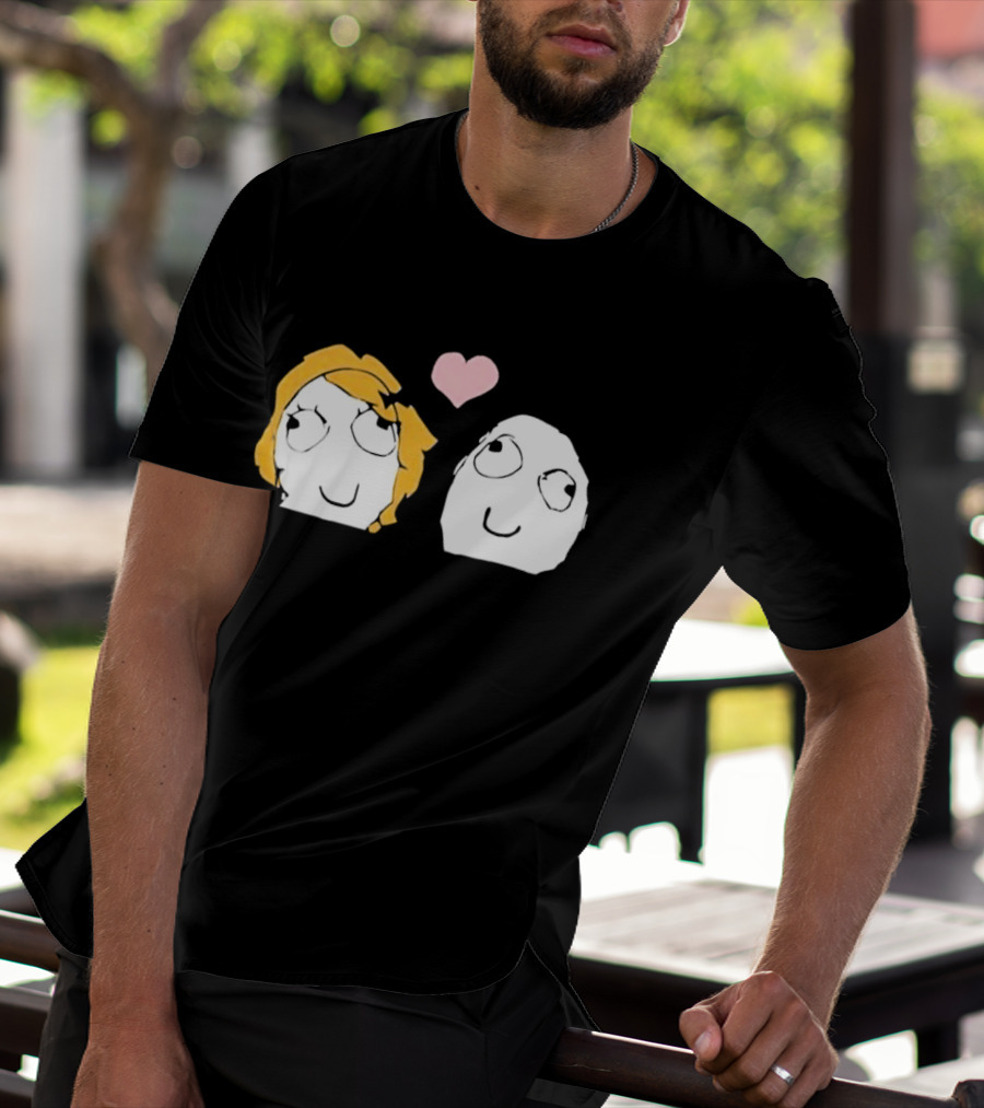 Derp Derpina Heart Rage Comic 2026 T-Shirt