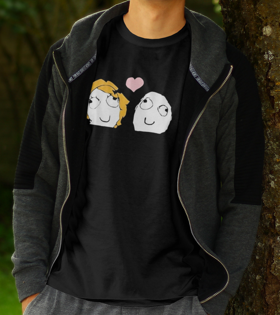 Derp Derpina Heart Rage Comic 2026 T-Shirt