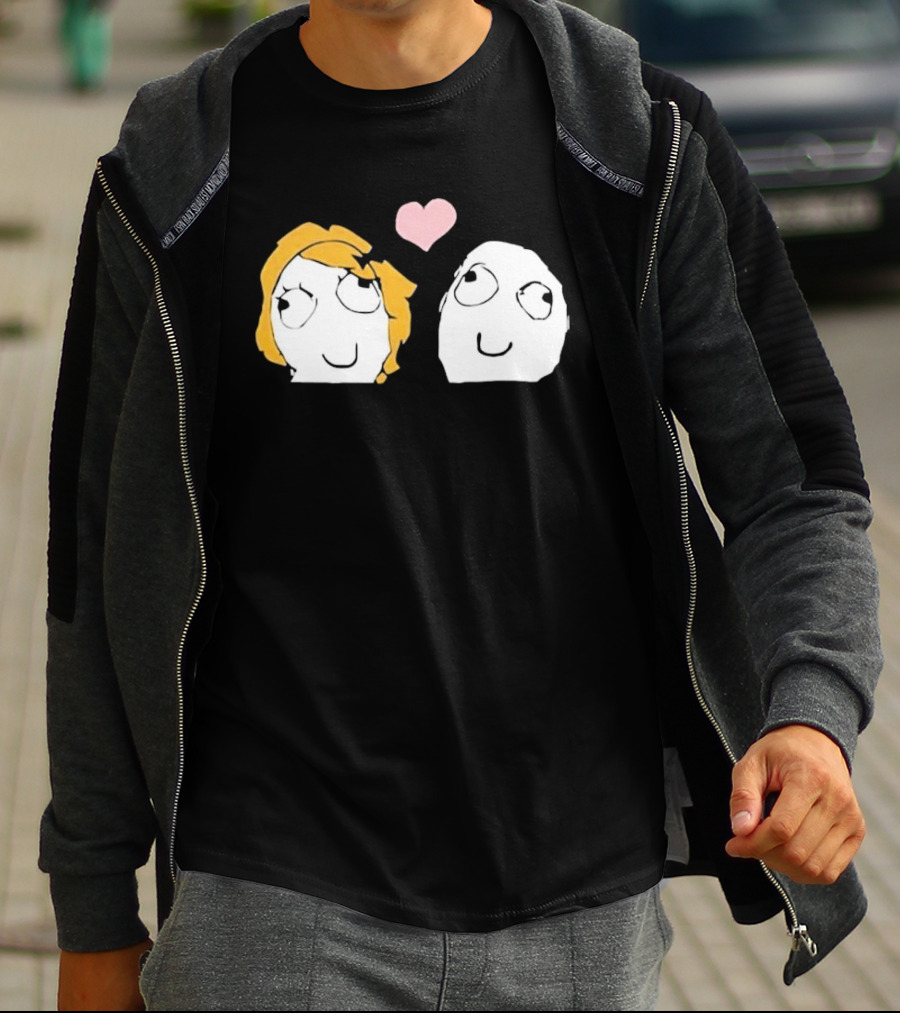 Derp Derpina Heart Rage Comic 2026 T-Shirt