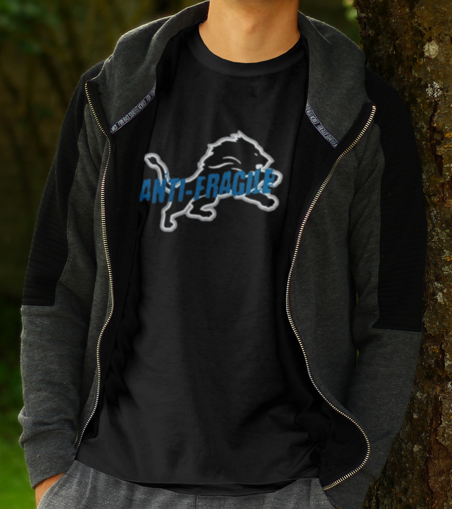 Detroit Lions Anti Fragile Jack Campbell Linebacker Collaboration T-Shirt