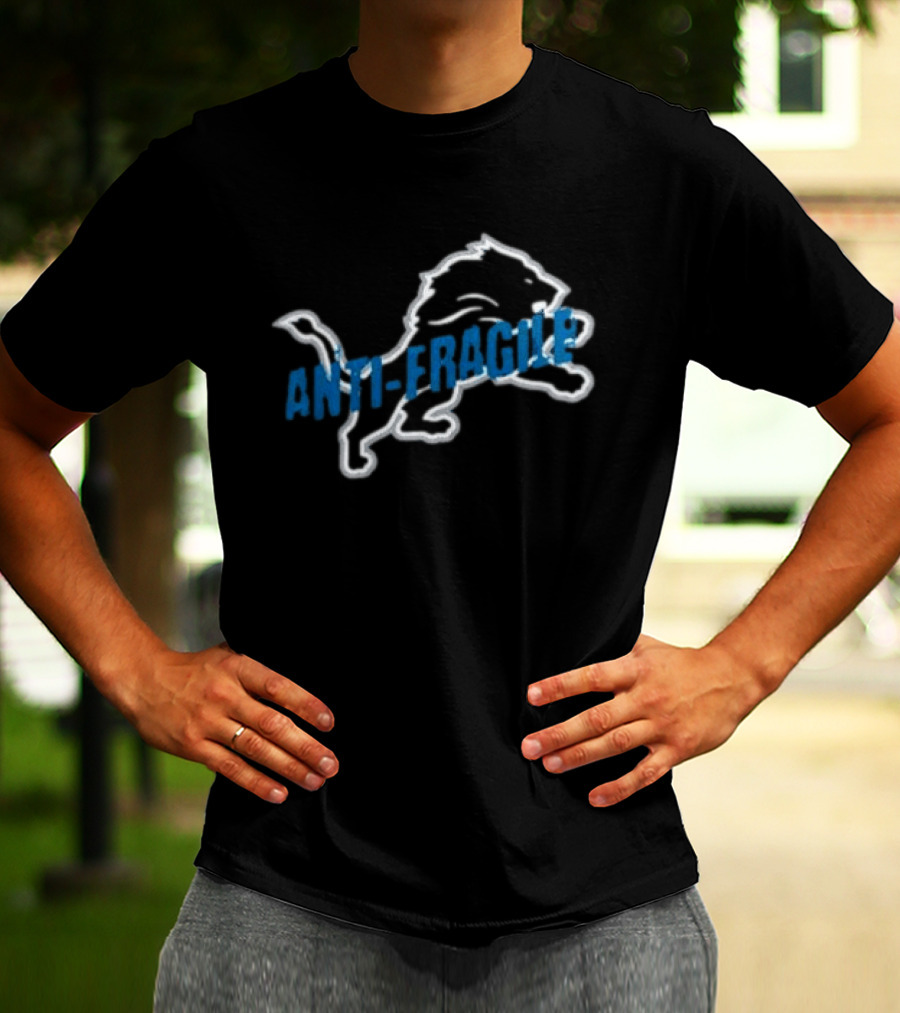 Detroit Lions Anti Fragile Jack Campbell Linebacker Collaboration T-Shirt