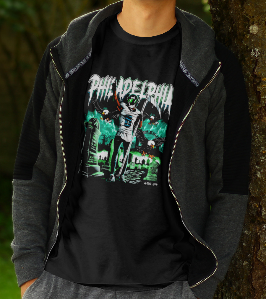 Philadelphia Eagles Smitty Graveyard Death Eagle T-Shirt