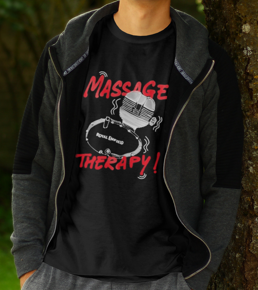 Srinivas Ganesh Royal Enfield Massage Therapy T-Shirt