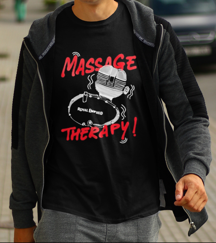 Srinivas Ganesh Royal Enfield Massage Therapy T-Shirt