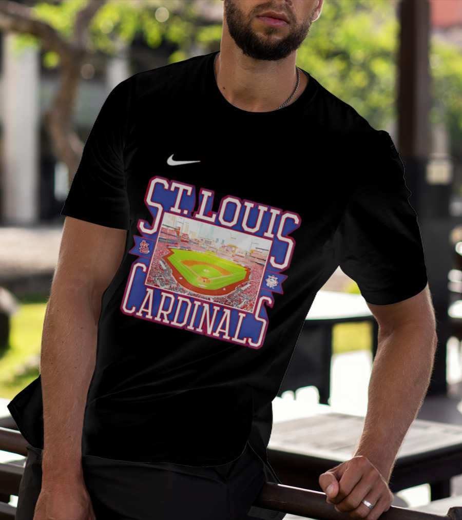 St. Louis Cardinals Baseball Stadium Nike MLB T-Shirt