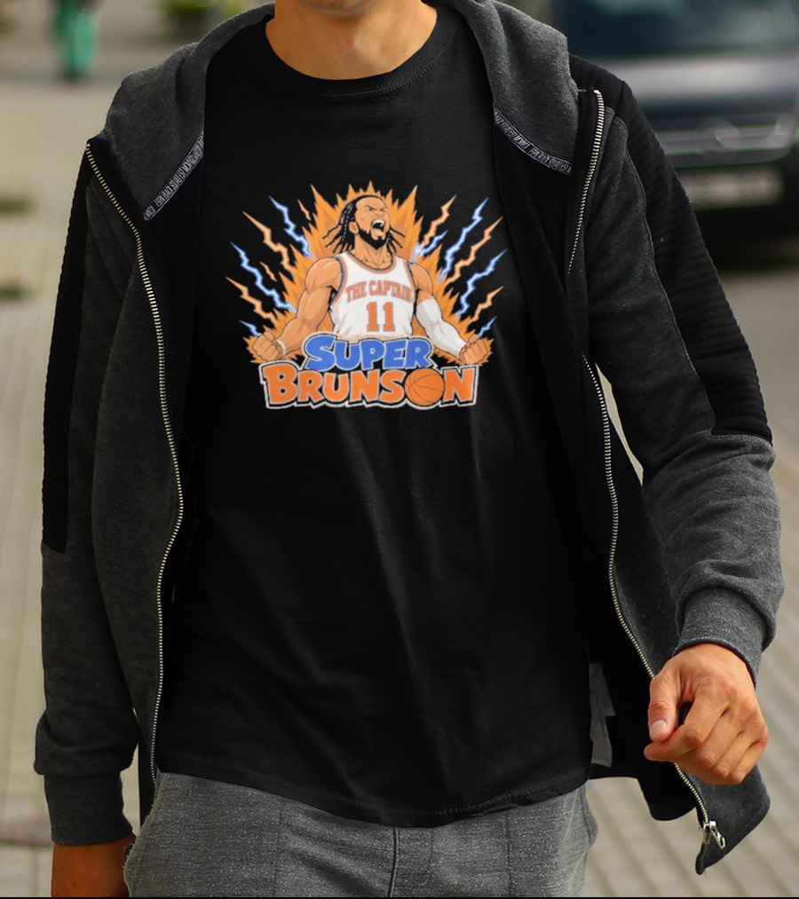 The Captain Super Brunson New York Knicks Jalen Brunson 11 T-Shirt
