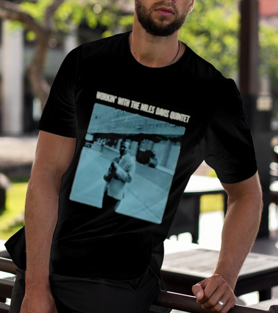 Workin' Miles Davis Quintet Blue Album Cover Streetscape T-Shirt