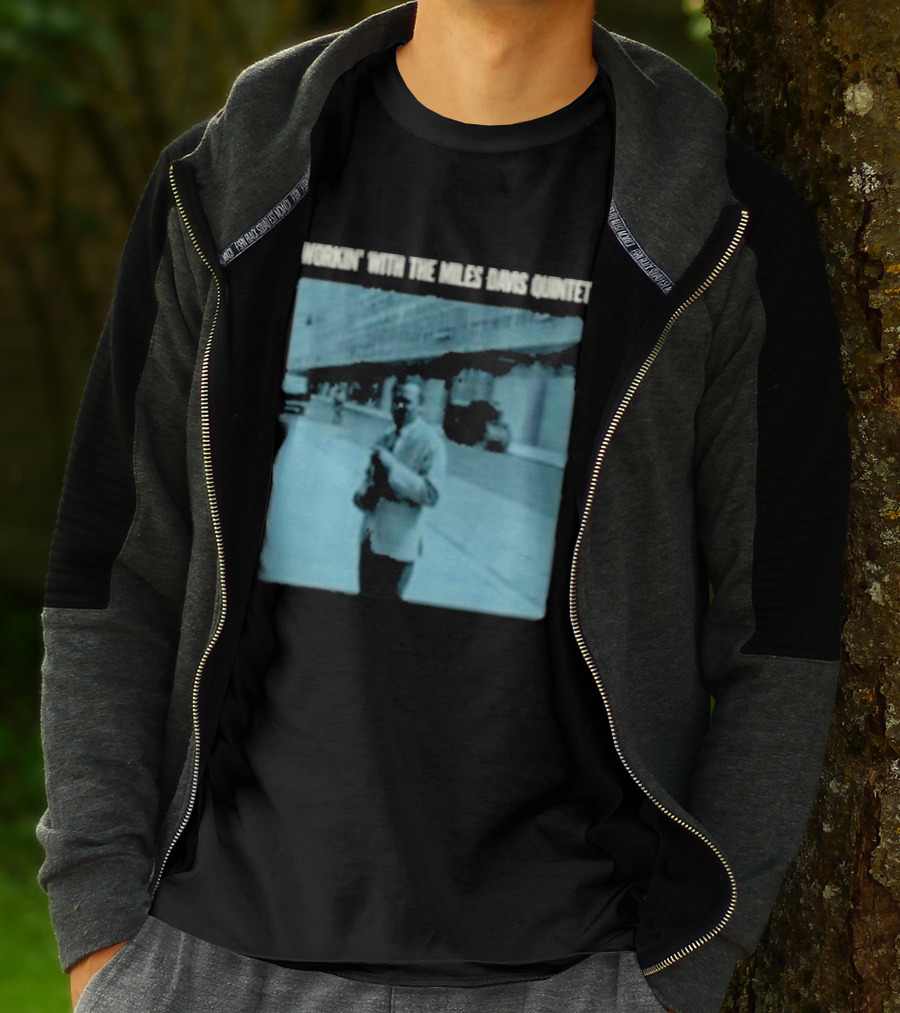 Workin' Miles Davis Quintet Blue Album Cover Streetscape T-Shirt