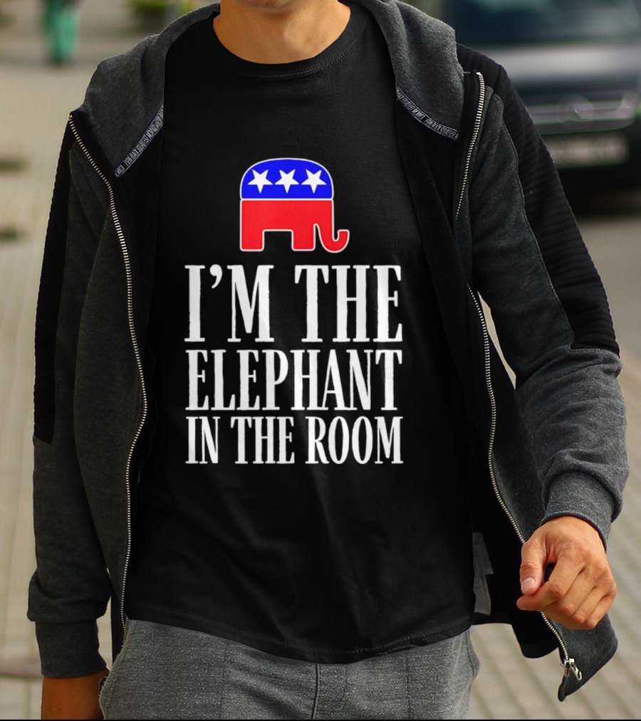 I'm The Elephant In The Room Republican Party Symbol Stars T-Shirt